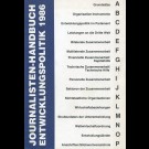 Bundesministerium Für Wirtschaftliche Zusammenarbeit (Hrsg.) - Journalisten-Handbuch Entwicklunspolitik 1986.